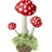 苔藓奔跑的蘑菇