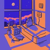 暮雨暗陽台