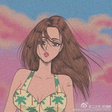 左脸酒窝。
