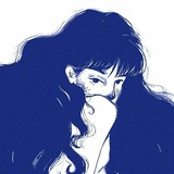 深藍。