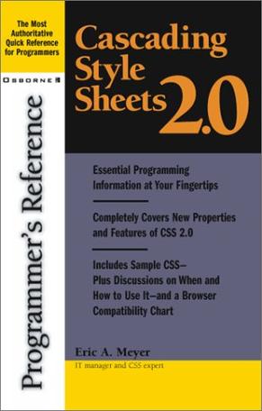 Cascading Style Sheets 2.0 Programmer's Reference